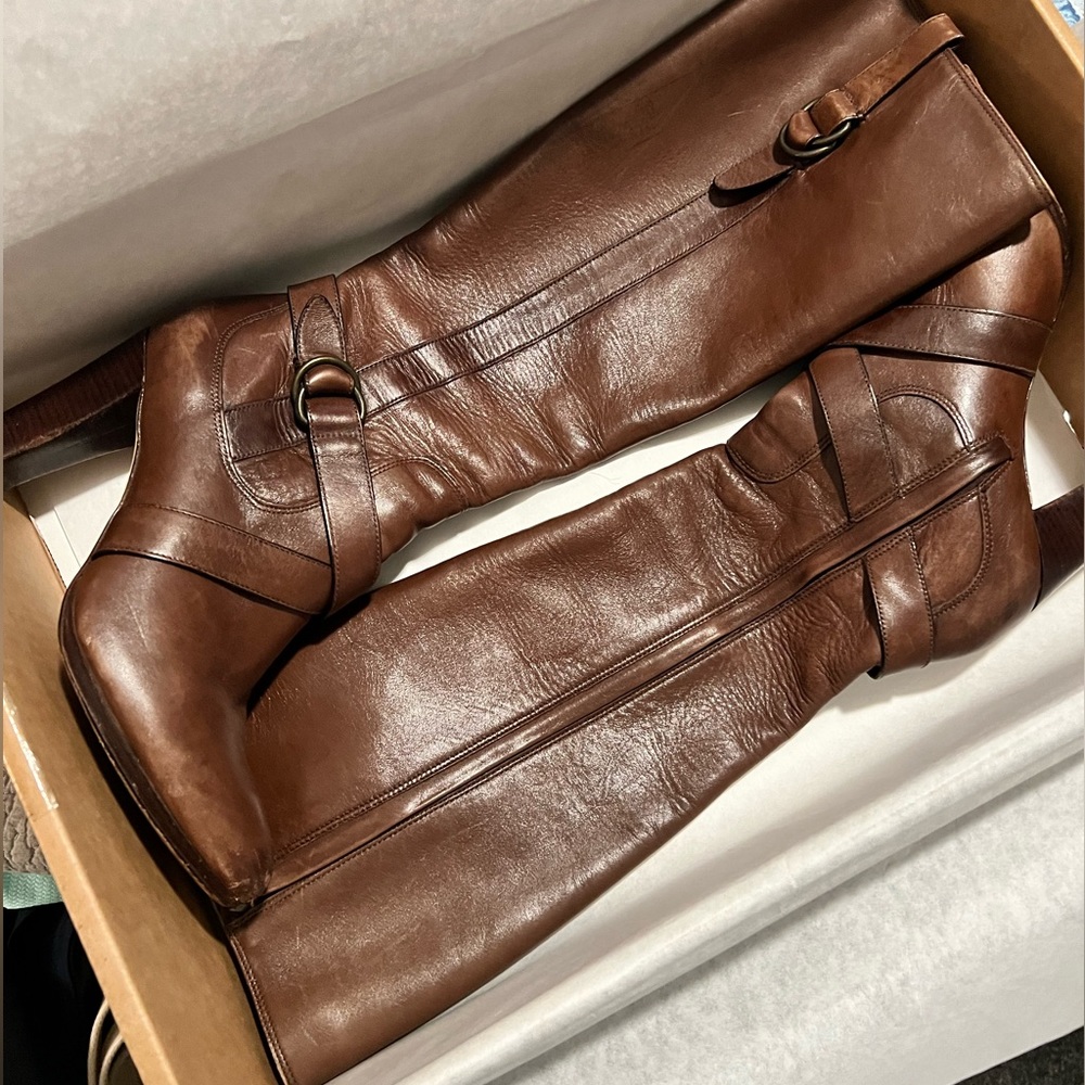 Cole Haan Courtney Brown Tall Boots Sz 8